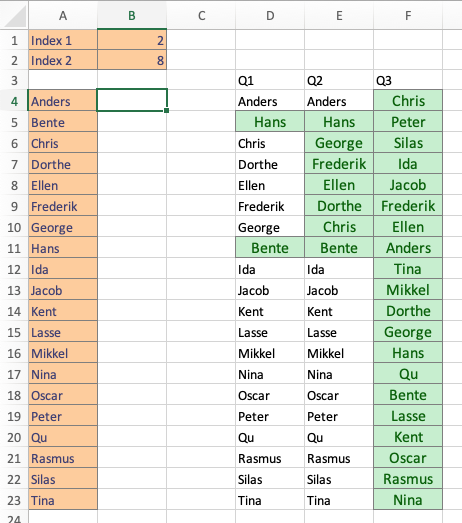 Swap entries (*TM6_Swap* worksheet).