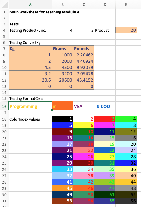 TM4 worksheet.